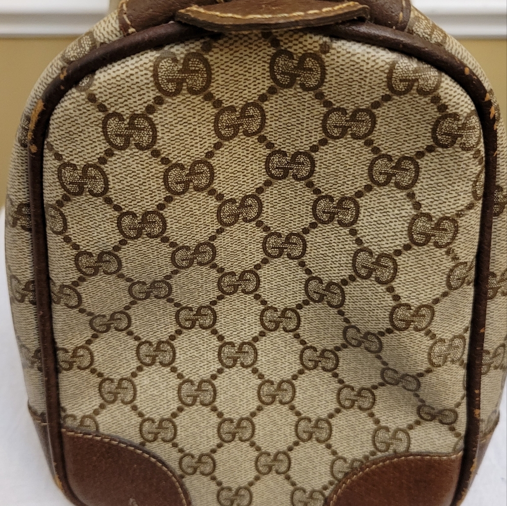 Gucci Tan Supreme Coated Canvas Ophidia Boston Handbag - Picture 2 of 16